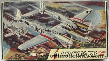 Airfix 1/72 Lockheed P-38J Lightning Craftmaster Issue, 2-49 plastic model kit